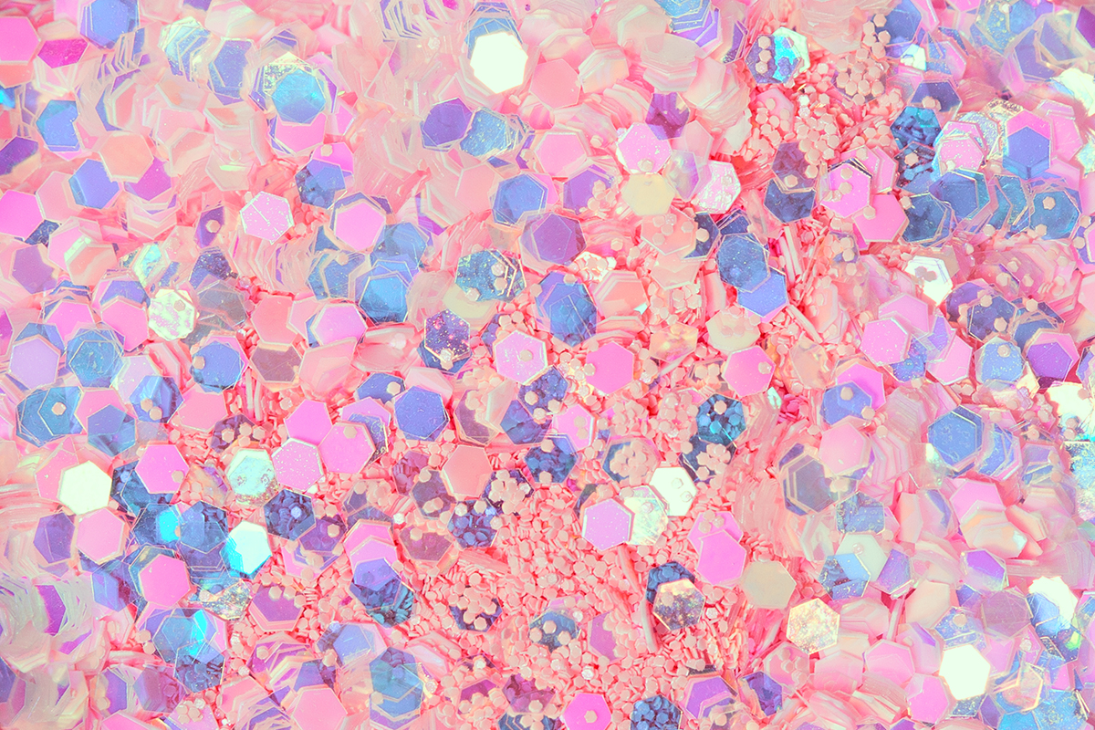 Jolifin LAVENI Mermaid Pastel Glitter - rosy