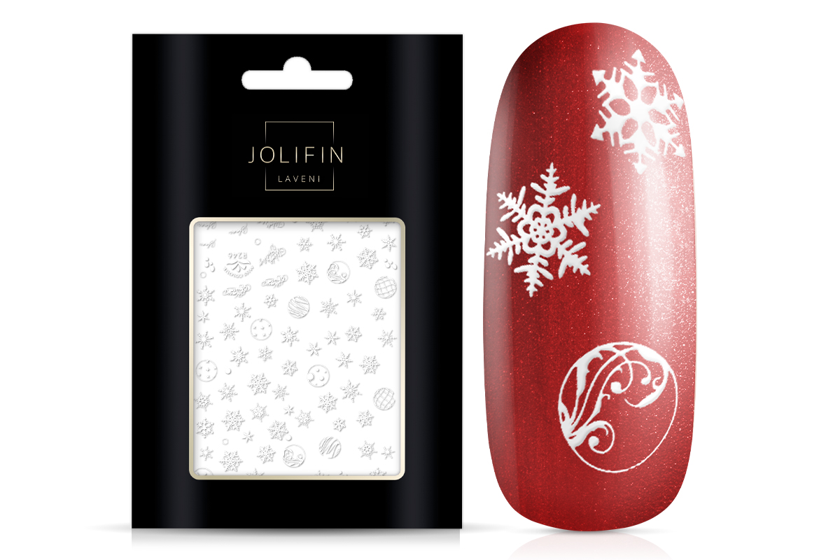 Jolifin LAVENI Christmas Sticker - Tiny snowflakes Nr. 1