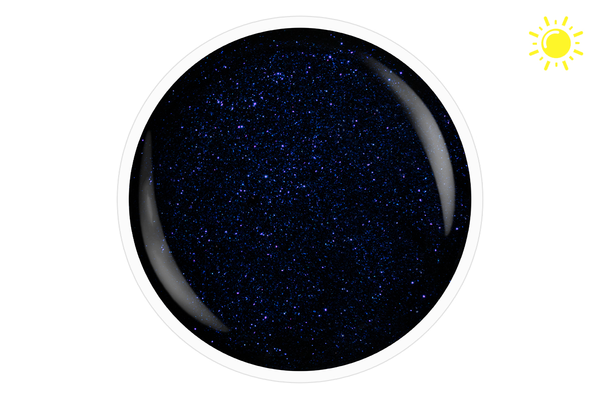 Jolifin LAVENI Shellac - nightshine blue night 10ml