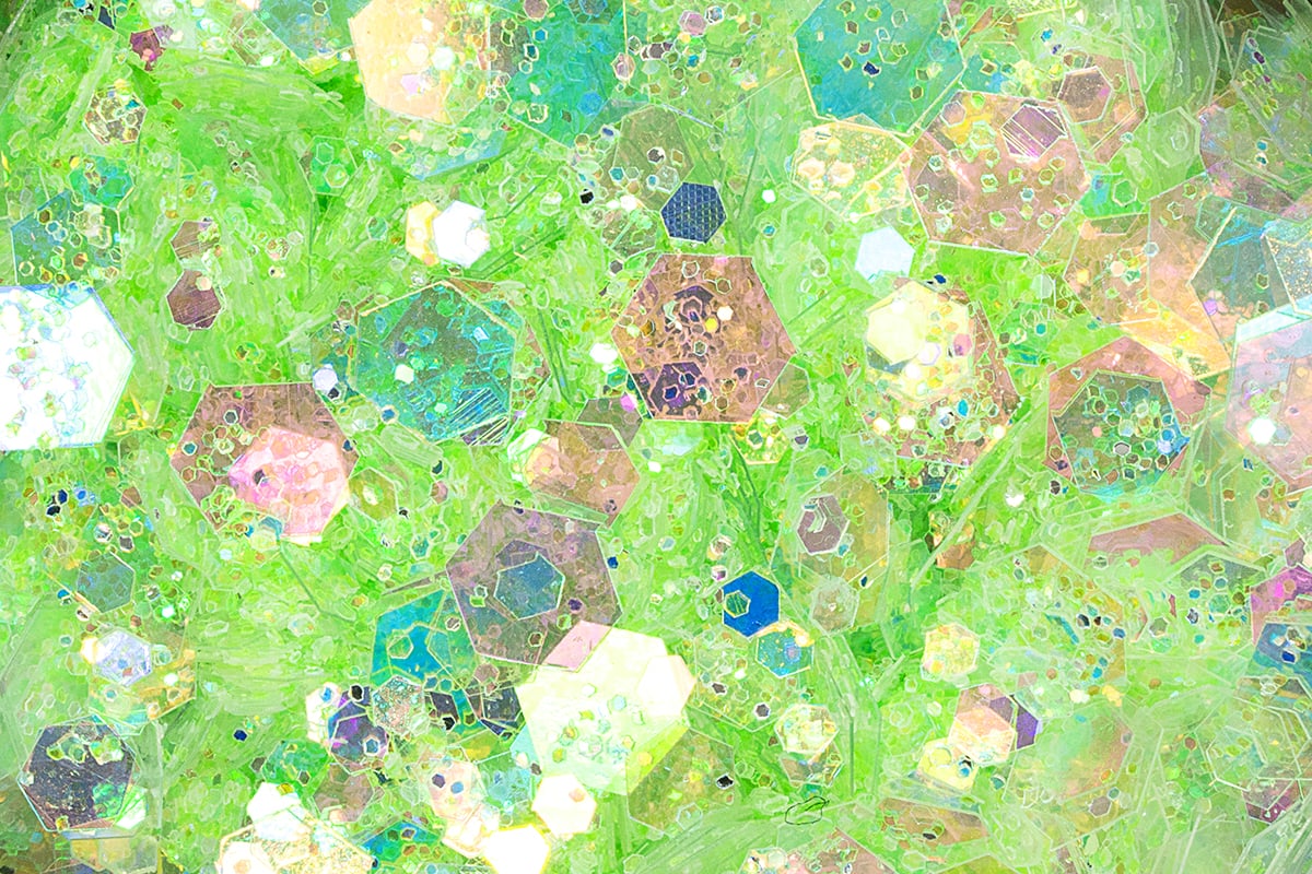 Jolifin LAVENI Pastell Glittermix - green