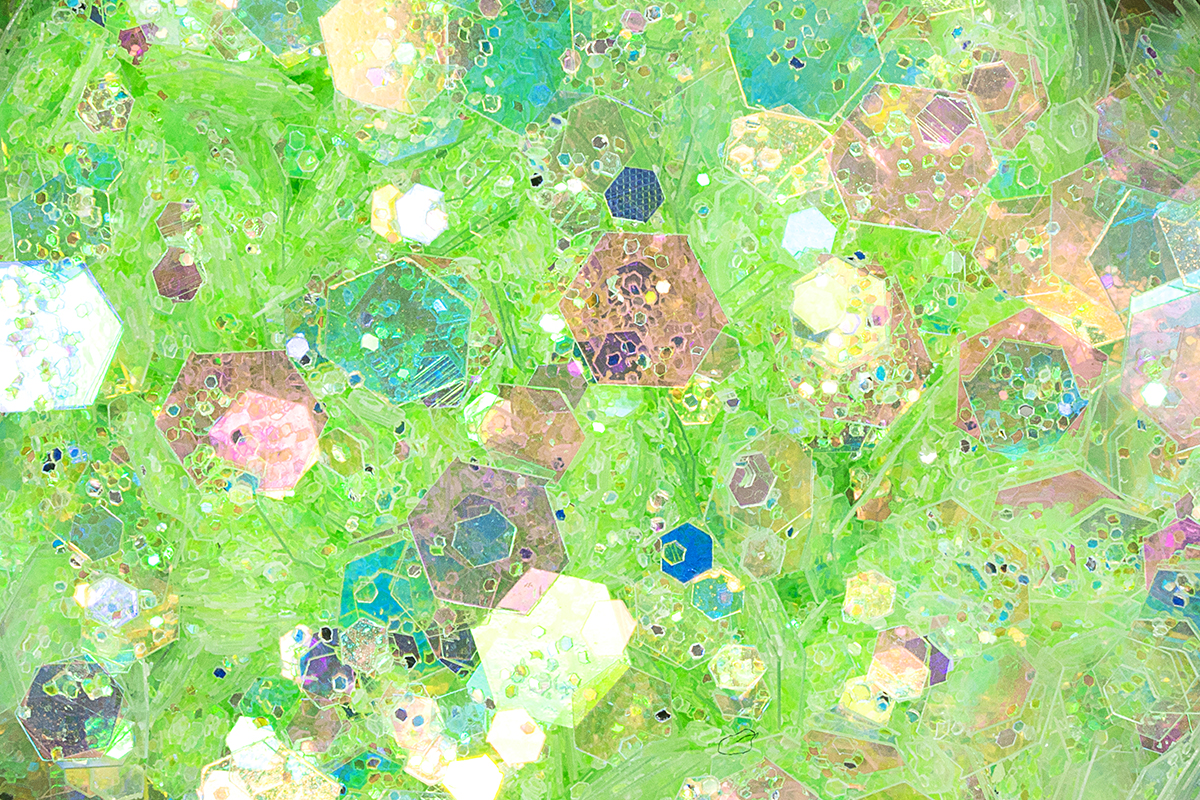 Jolifin LAVENI Pastell Glittermix - green