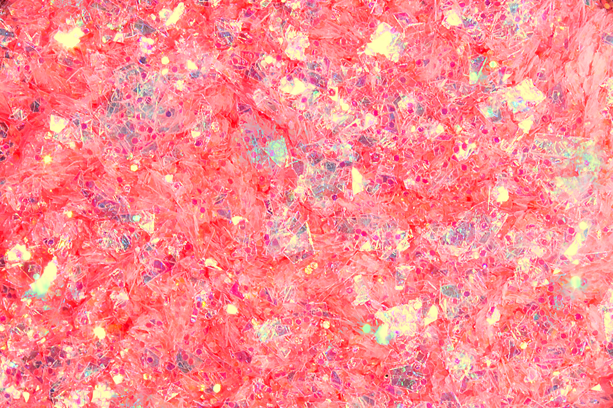 Jolifin LAVENI Mermaid Flakes Glitter - coral