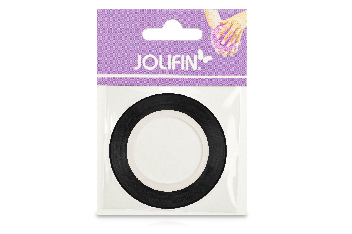 Jolifin Nailart Pinstripes hologramm schwarz