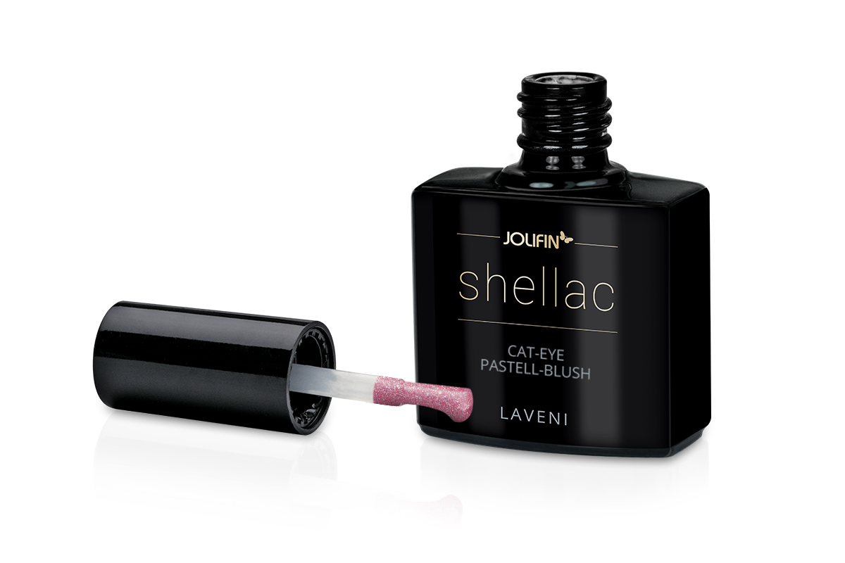 Jolifin LAVENI Shellac - Cat-Eye pastell-blush 10ml