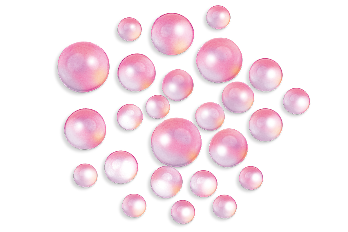 Jolifin Halbperlen - Bubbles pink