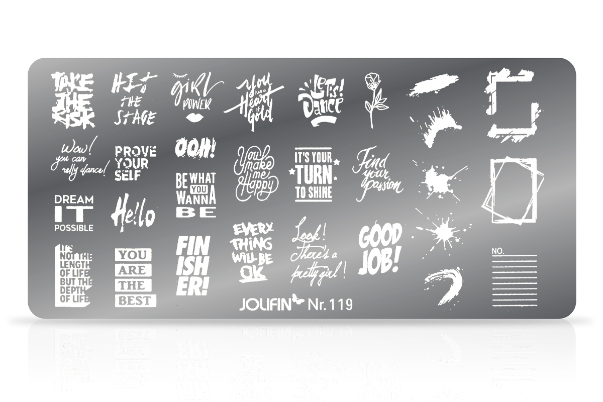 Jolifin Stamping-Schablone Nr. 119