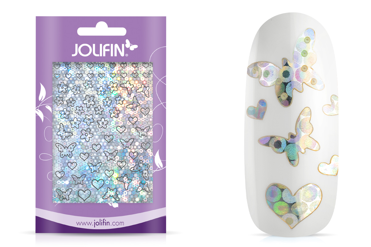 Jolifin Aurora Sticker - Butterfly Mix silver Galaxy