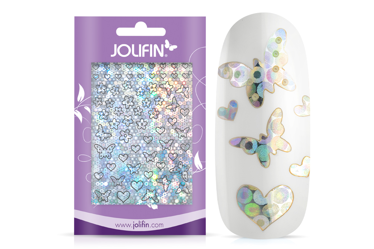 Jolifin Aurora Sticker - Butterfly Mix silver Galaxy