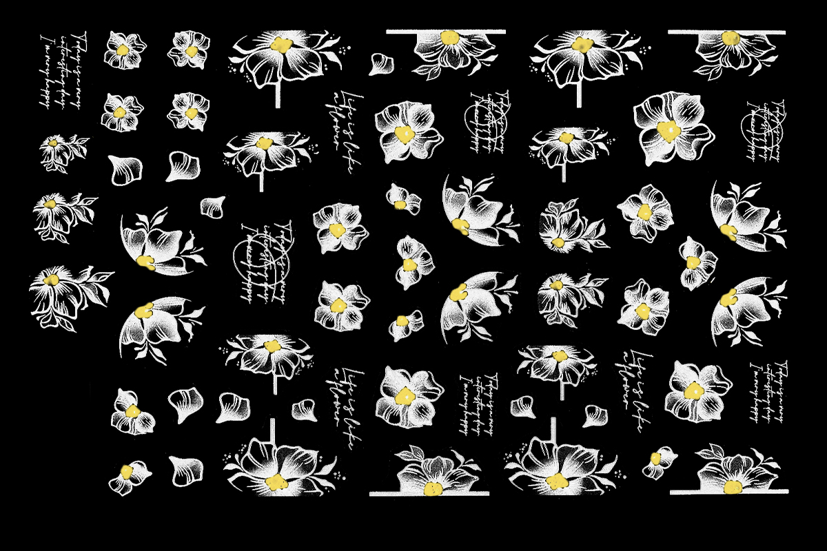 Jolifin LAVENI XL Sticker - Flowers Nr. 43