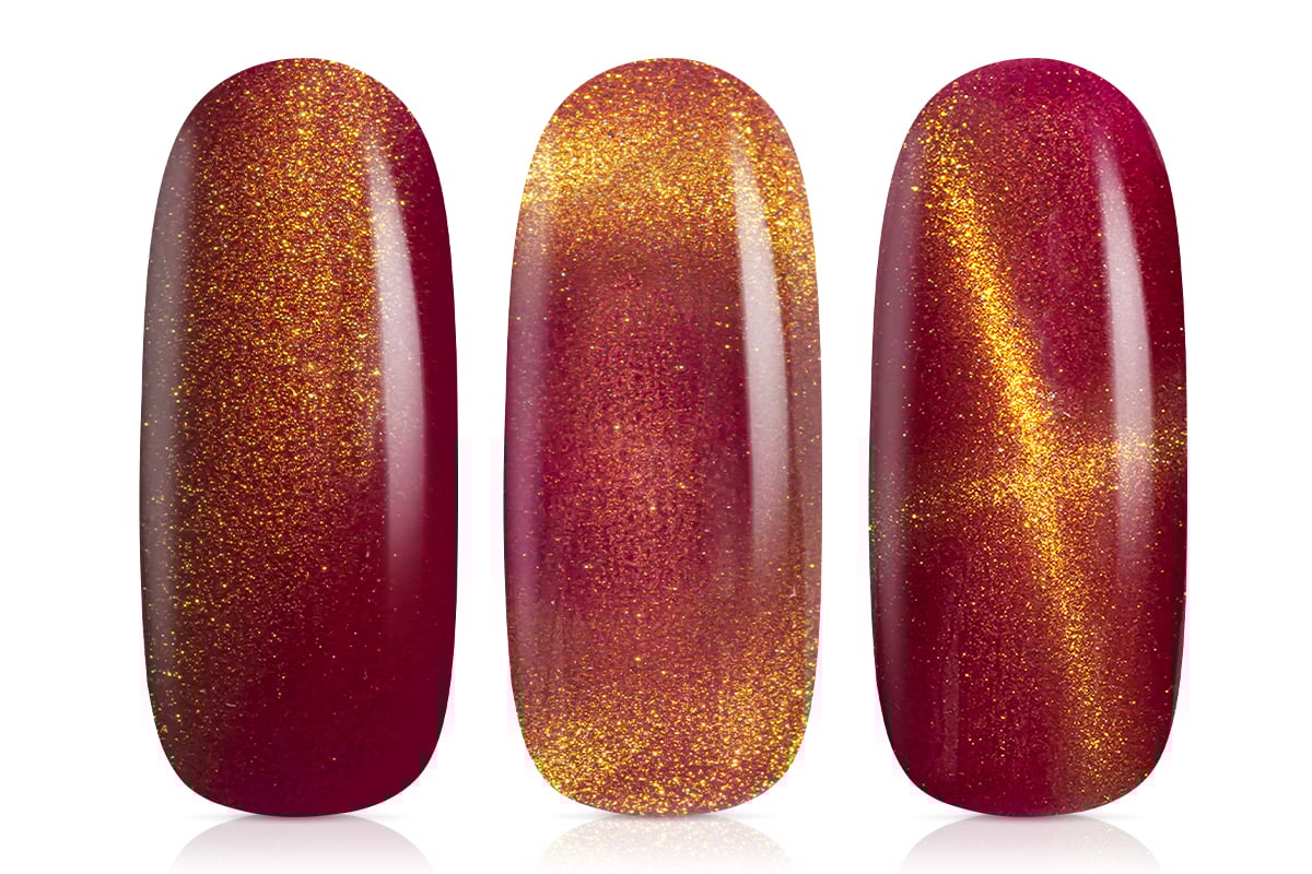Jolifin LAVENI Shellac - Cat-Eye autumn red 10ml