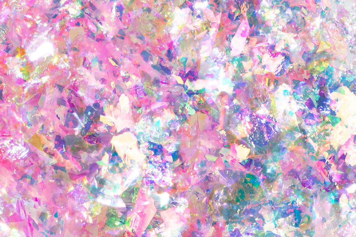 Jolifin Soft Opal Flakes - pink mermaid