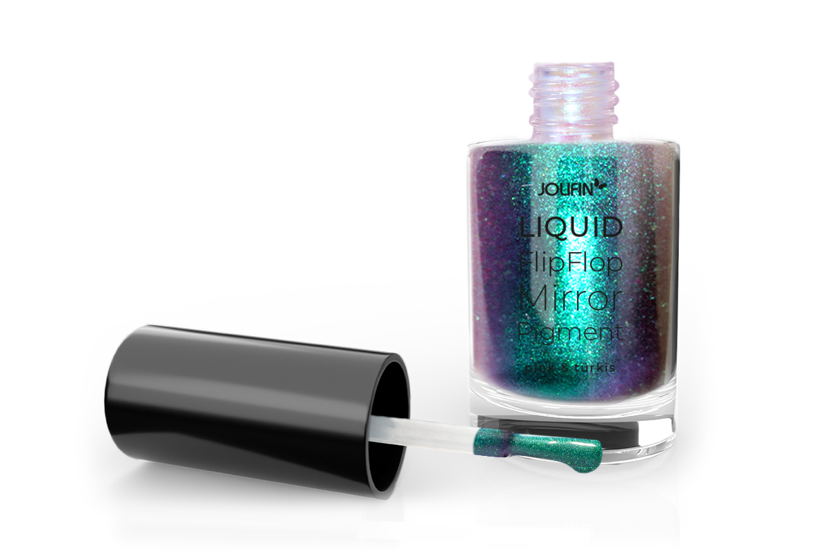 Jolifin Liquid FlipFlop-Mirror Pigment - pink & türkis