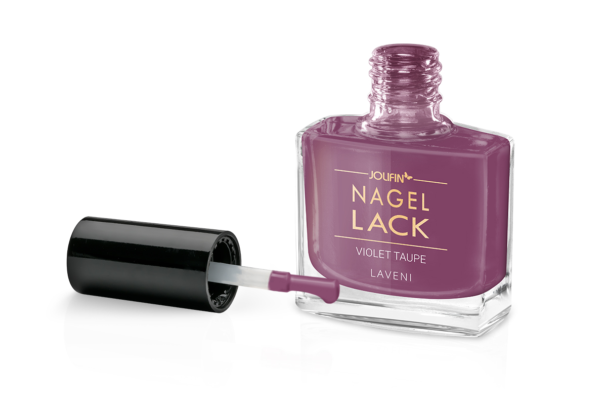 Jolifin LAVENI Nagellack - violet taupe 9ml