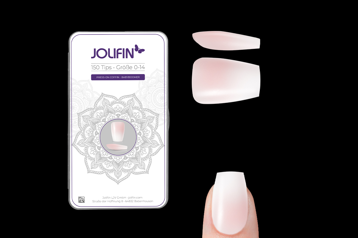 Jolifin 150 Tipbox Press-On Coffin - Babyboomer