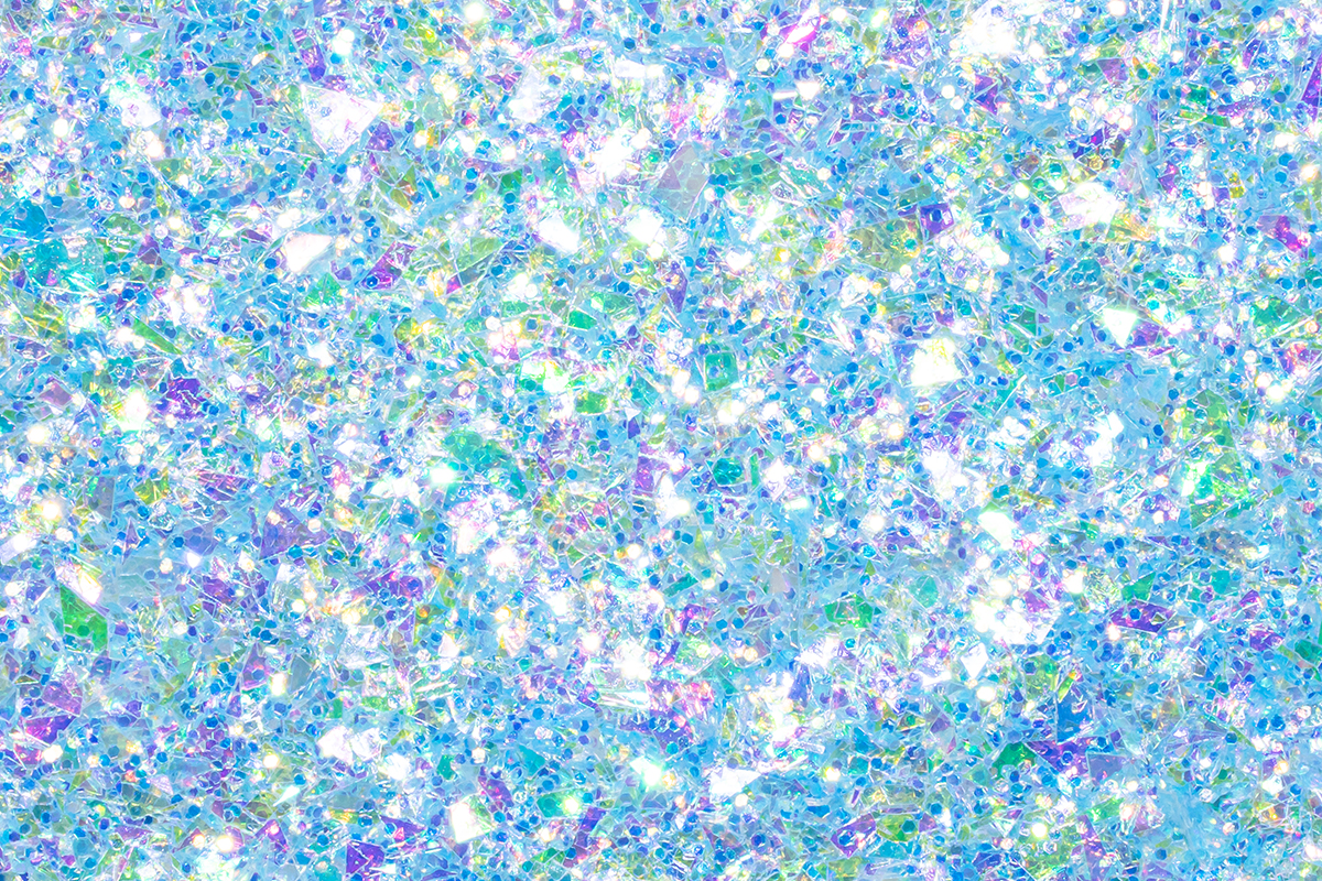 Jolifin Aurora Flakes Glittermix - babyblue