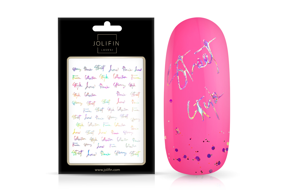 Jolifin LAVENI XL Sticker - Hologram silver No. 4
