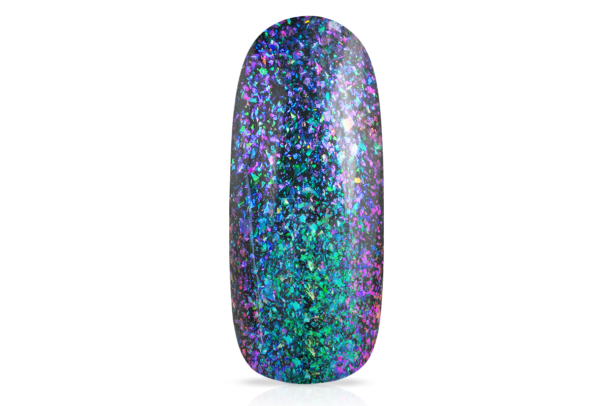 Jolifin LAVENI Shellac - Aurora Flakes purple & turquoise 10ml