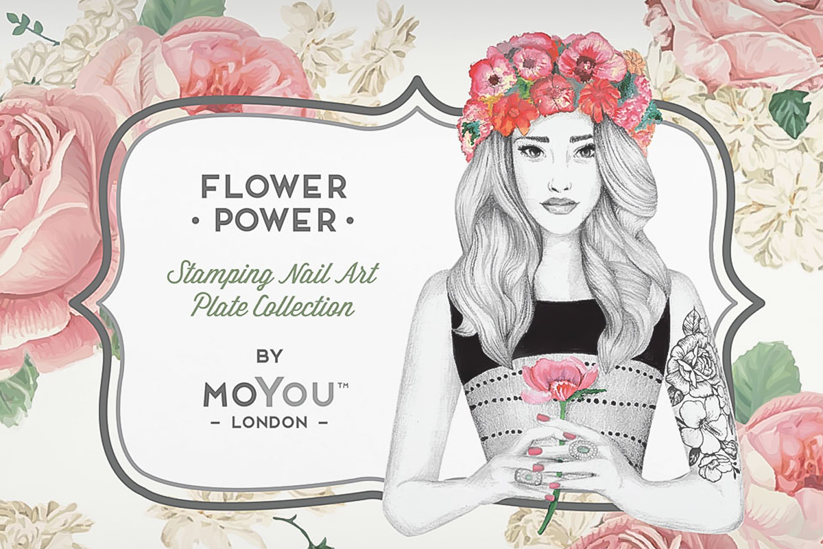 MoYou-London Schablone Flower Power Collection 16