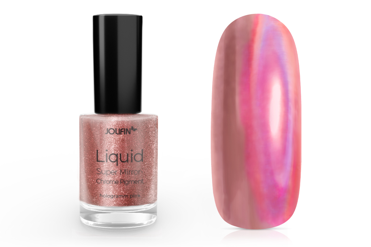 Jolifin Liquid Super Mirror-Chrome Pigment - hologramm pink 6ml