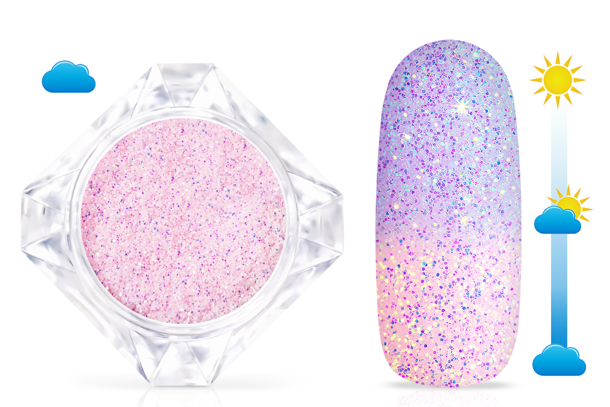 Jolifin LAVENI Solar Glitterpuder - rosy-lilac