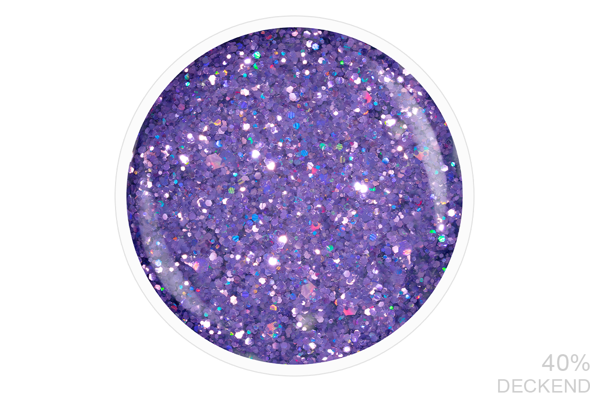 Jolifin LAVENI Shellac - lilac Glitter 10ml
