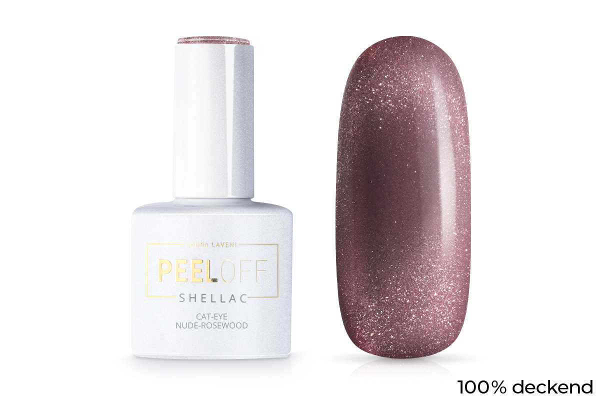 Jolifin LAVENI PeelOff - Cat-Eye nude-rosewood 10ml