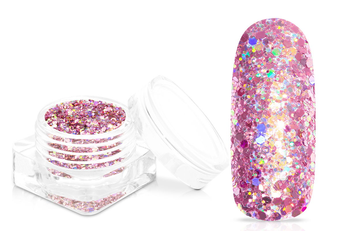 Jolifin Super-Glossy Glitter - rosy