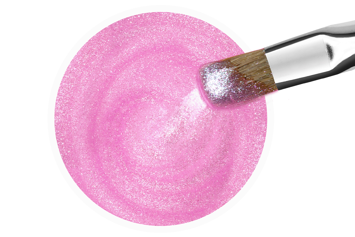 Jolifin LAVENI Refill - Fiberglas-Gel clear pink Glimmer 250ml