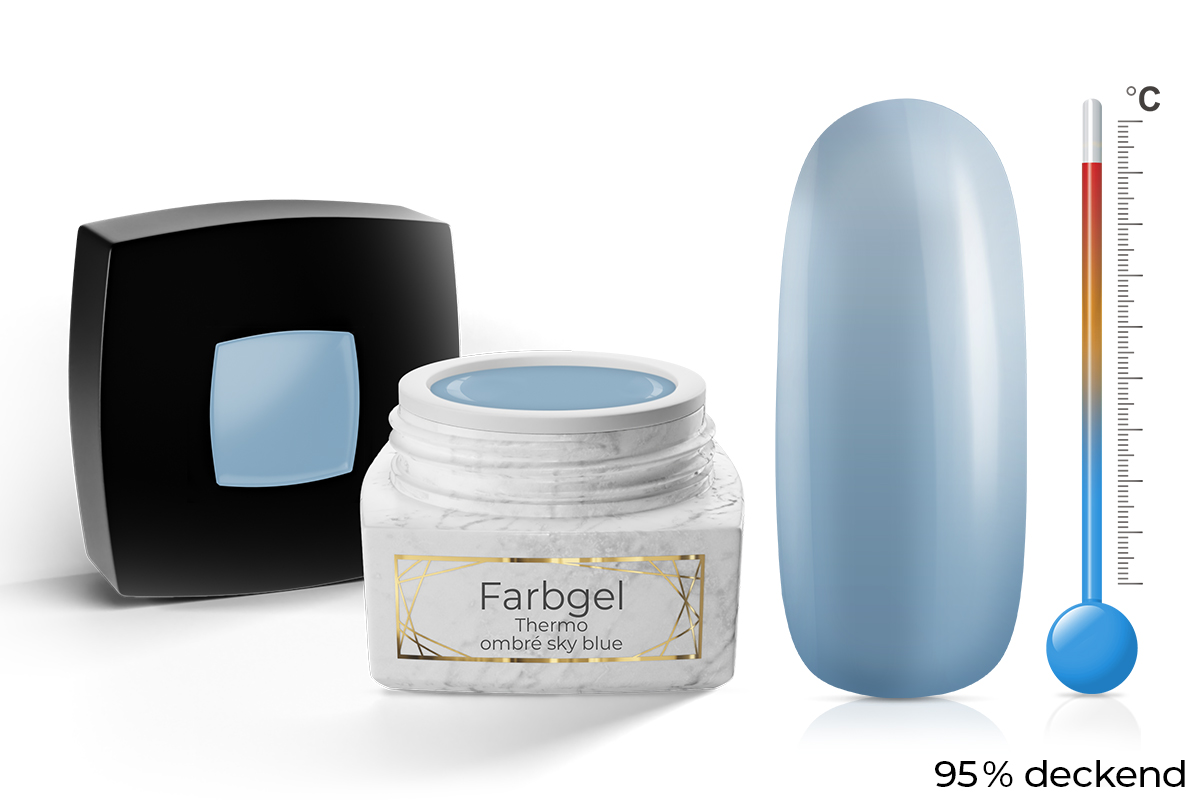 Jolifin LAVENI PRO Farbgel - Thermo ombré sky blue 5ml