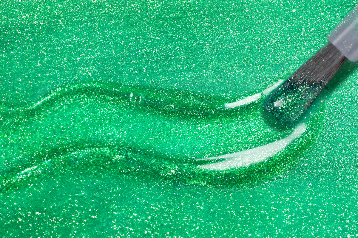 Jolifin LAVENI Shellac - Jelly Glas super shine emerald 10ml