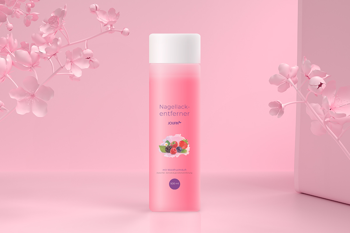 Jolifin Nagellackentferner mit Waldfruchtduft 500ml