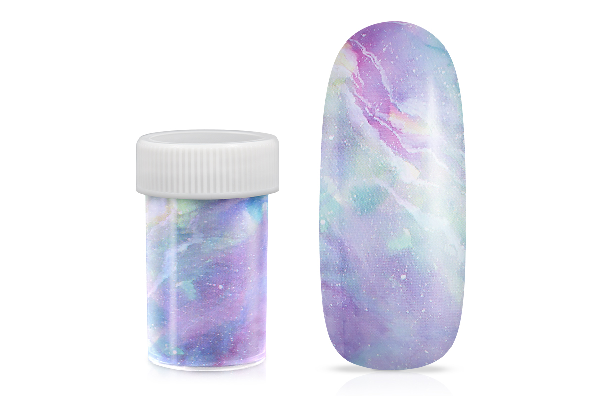Jolifin Transfer Nagelfolie XL - Marmor lavendel