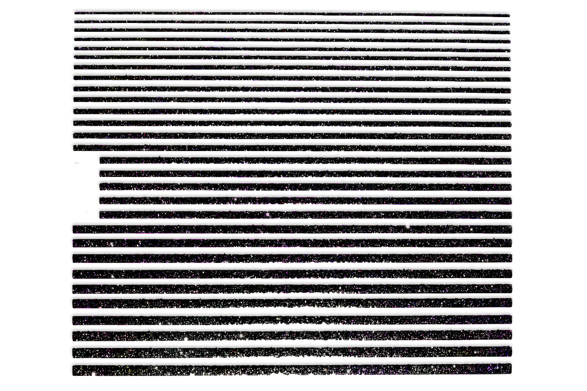 Jolifn LAVENI XL Sticker - Glitter Stripes black hologramm