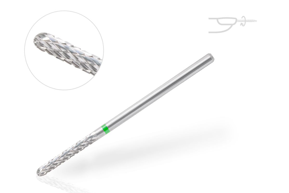 Jolifin Hartmetall-Bit - Nagelunterseite grob