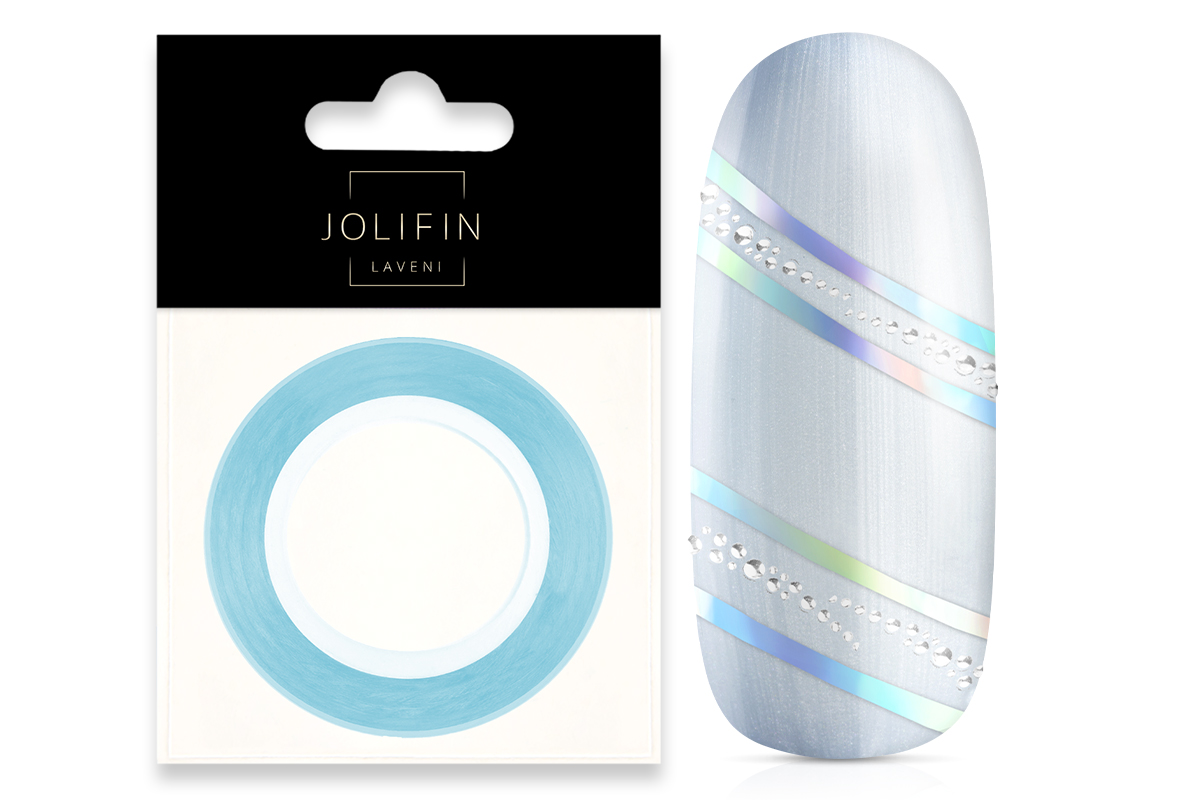 Jolifin LAVENI Pinstripes diamond blue - 1mm