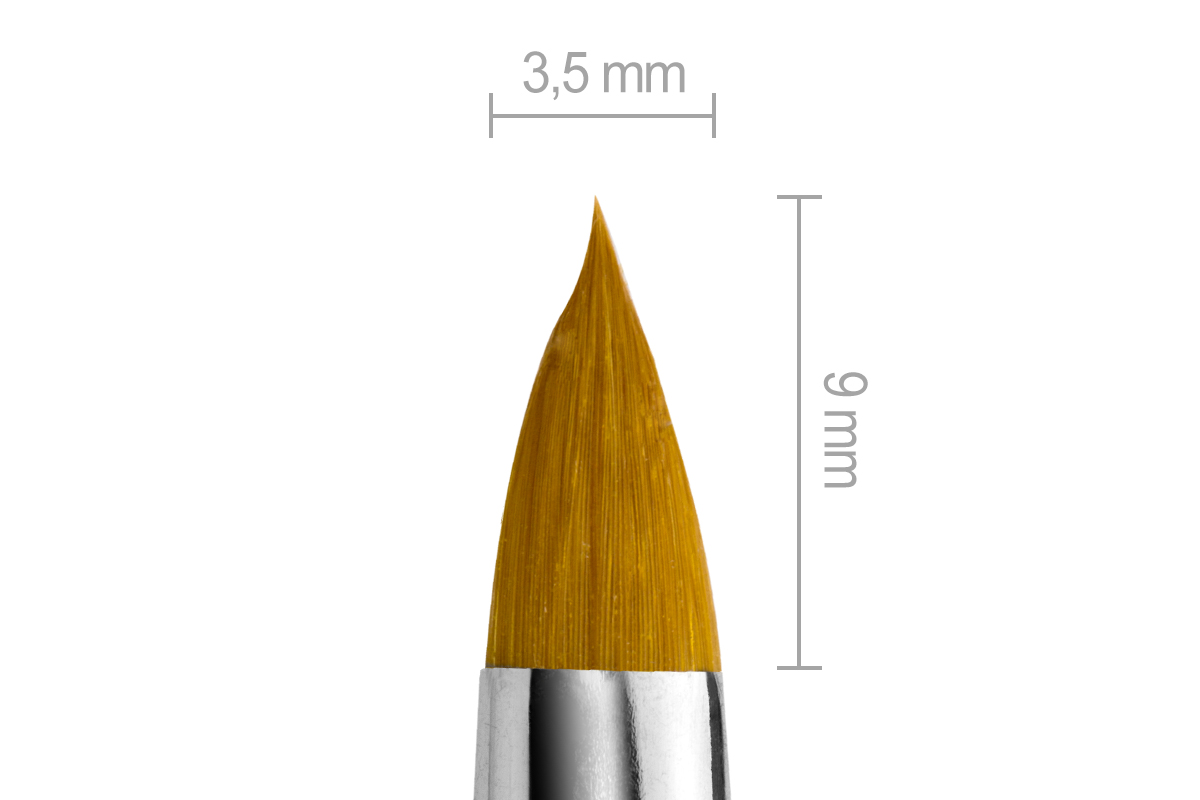 Gel brush cat tongue size 4