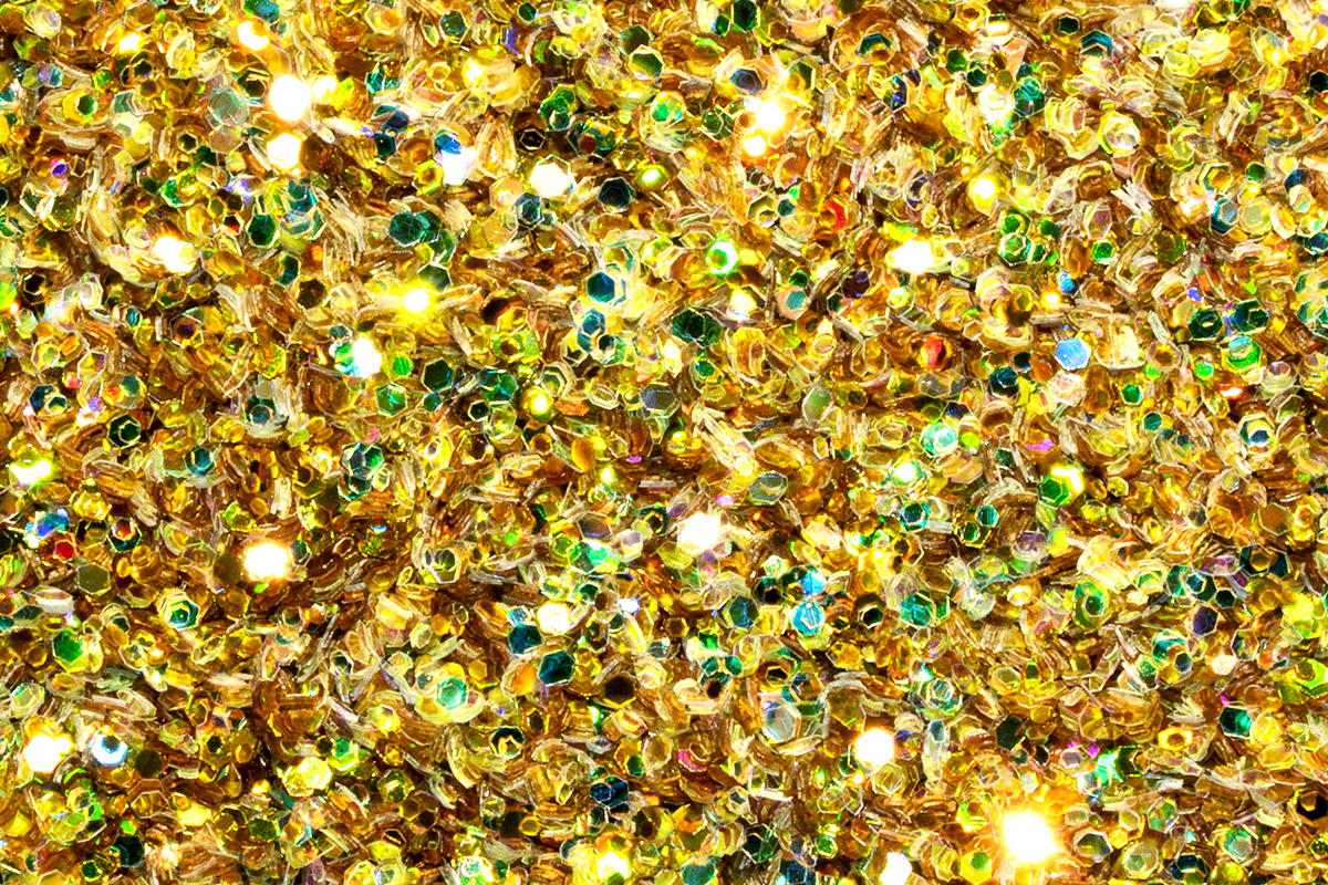 Jolifin Glitterpuder - hologramm gold