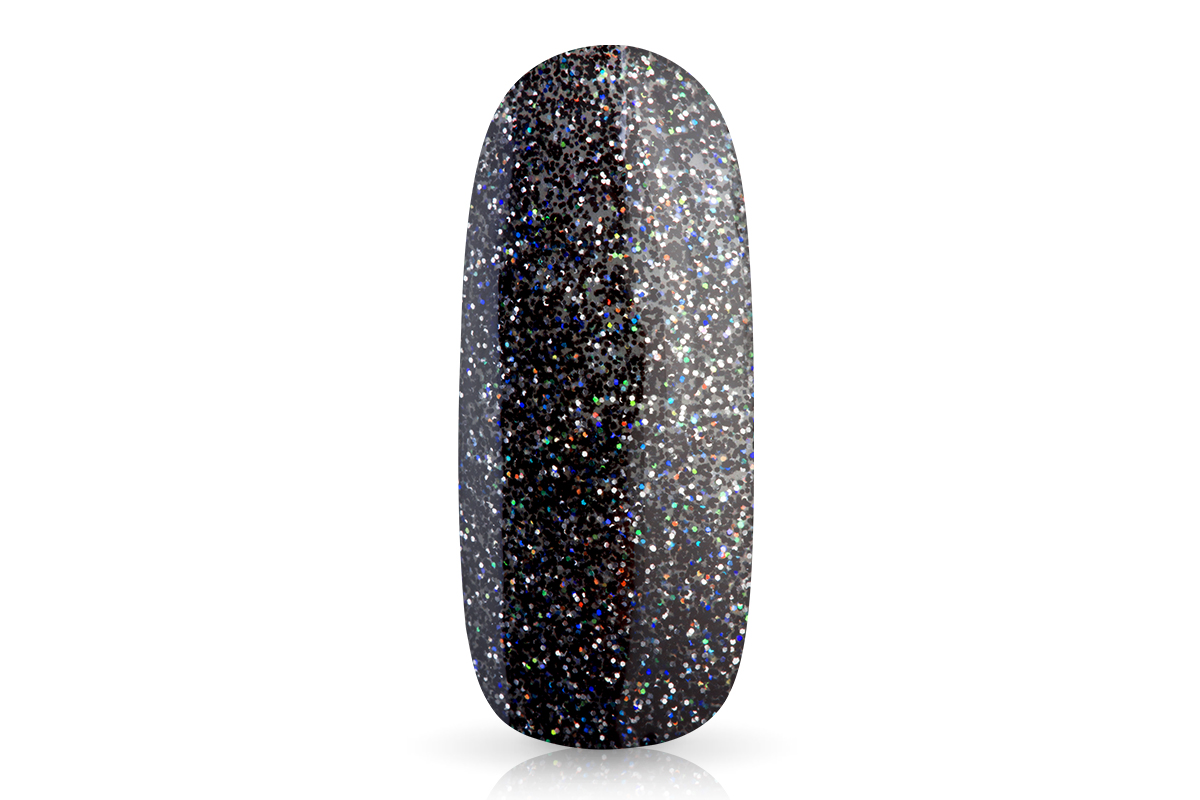 Jolifin colour gel silver-black glitter 5ml