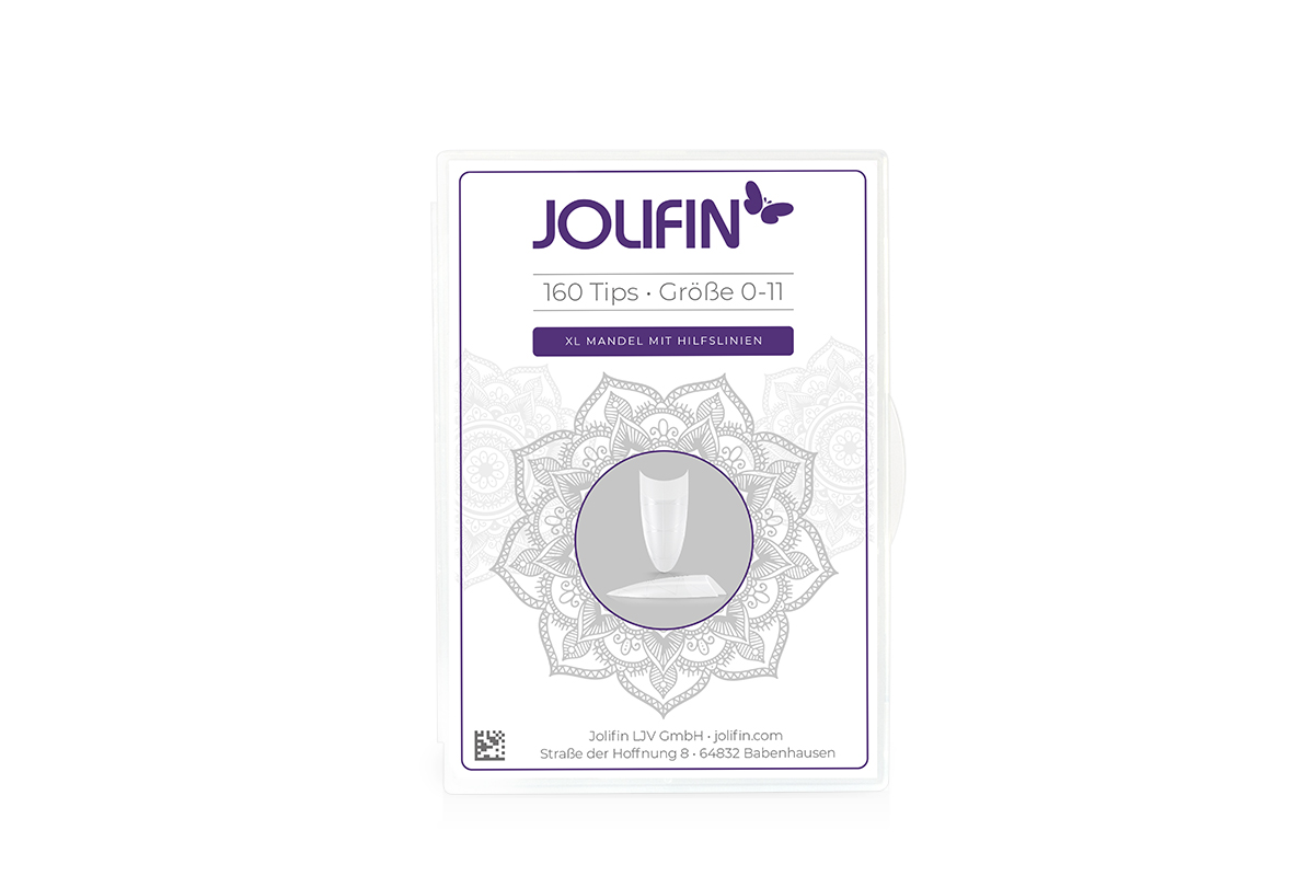 Jolifin 160er Tipbox - XL Almond with guide lines