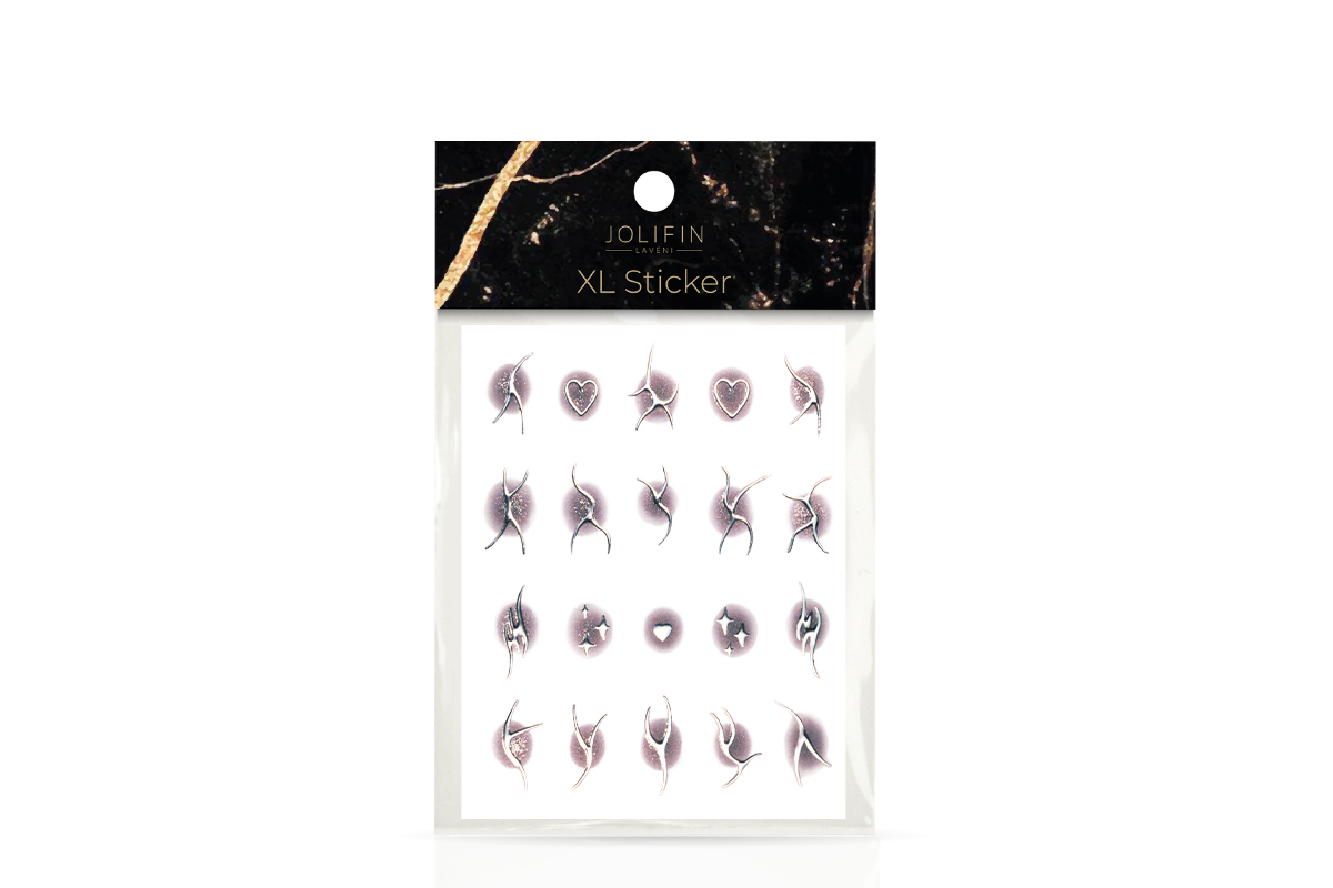 Jolifin LAVENI XL Sticker - silver aura brown