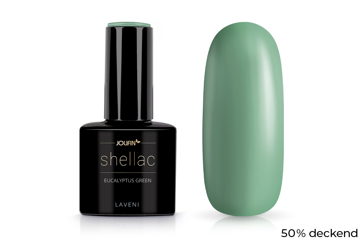 Jolifin LAVENI Shellac - eucalyptus green 10ml