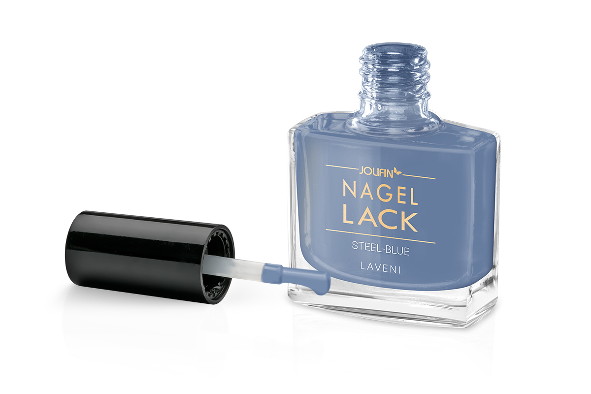 Jolifin LAVENI Nail Polish - steel-blue 9ml