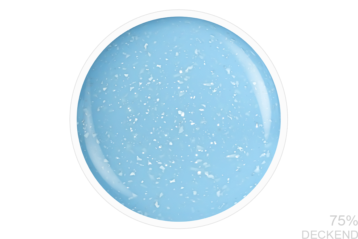 Jolifin LAVENI Shellac - milky pastell-blue flakes 10ml