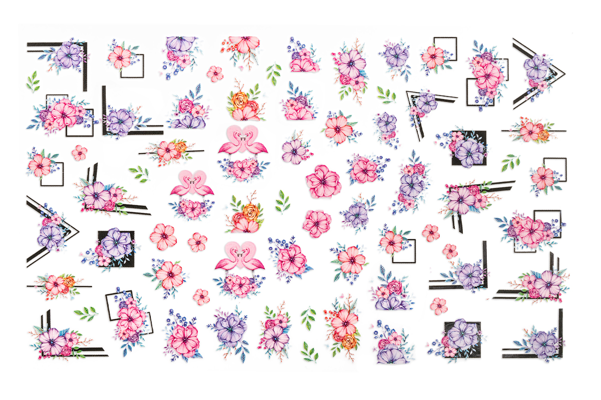 Jolifin LAVENI XL Sticker - Flowers 15