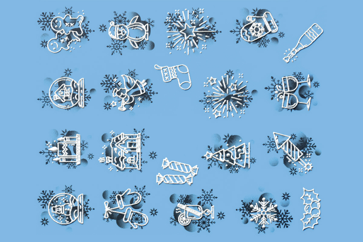 Jolifin LAVENI 3D Tattoo - Christmas No. 5