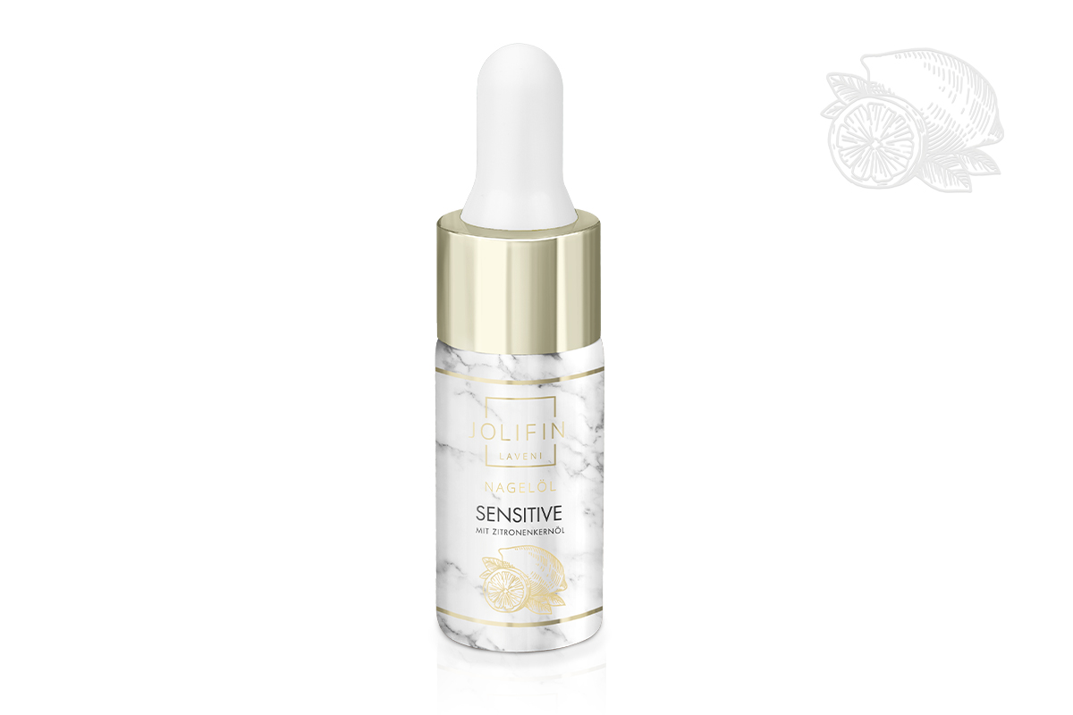 Jolifin LAVENI PRO Nagelöl - sensitive lemon mit Zitronenkernöl 10ml