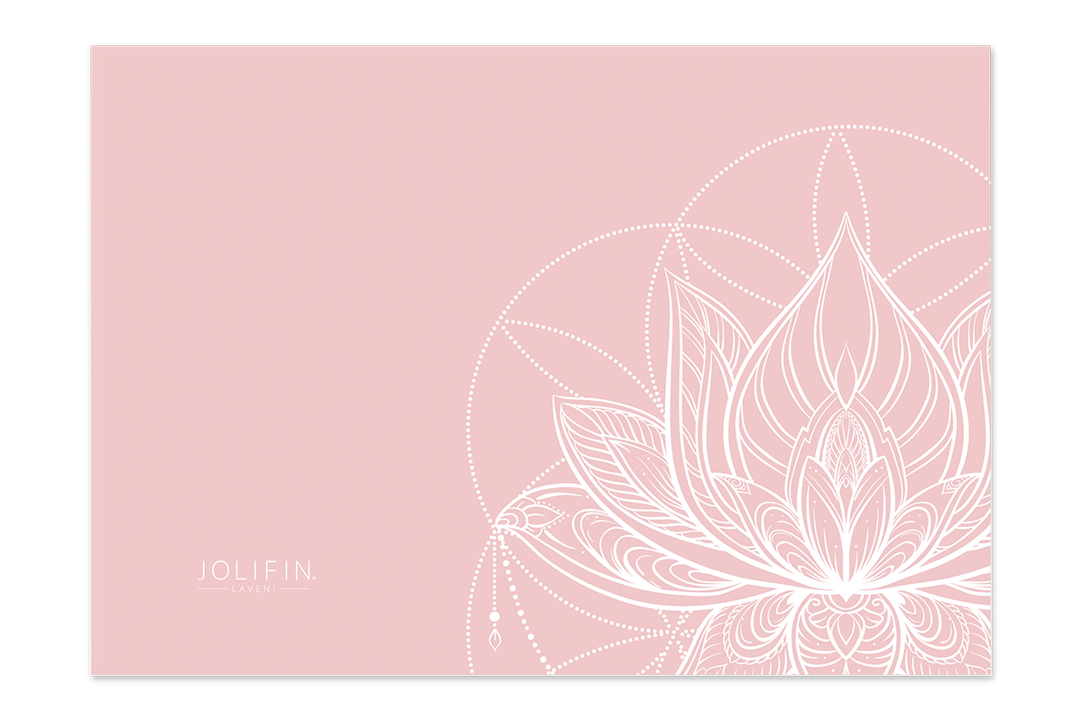 Jolifin LAVENI Silikonmatte XXL - rosé Mandala