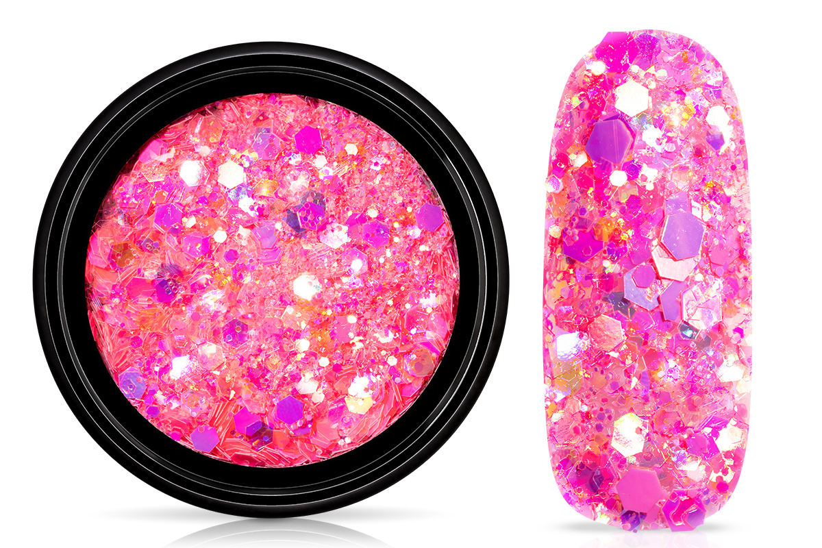 Jolifin LAVENI Festival Glitter - pastell neon-pink