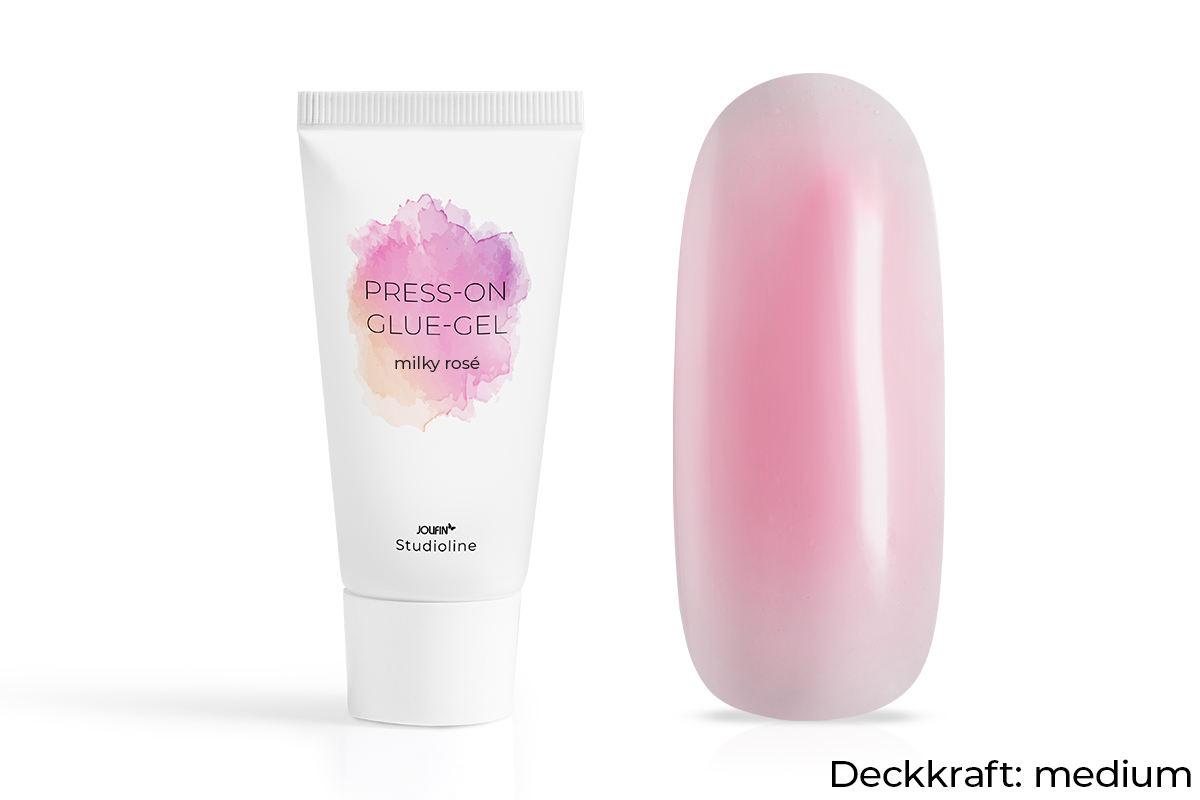 Jolifin Studioline - Press-On Glue Gel milky rosé 50ml