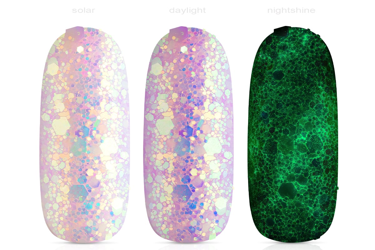 Jolifin LAVENI Solar & Nightshine Glitter - pink-peach